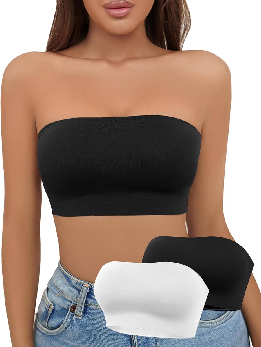 beha voor dames, zonder bandjes, bandeau- , ongevoerd