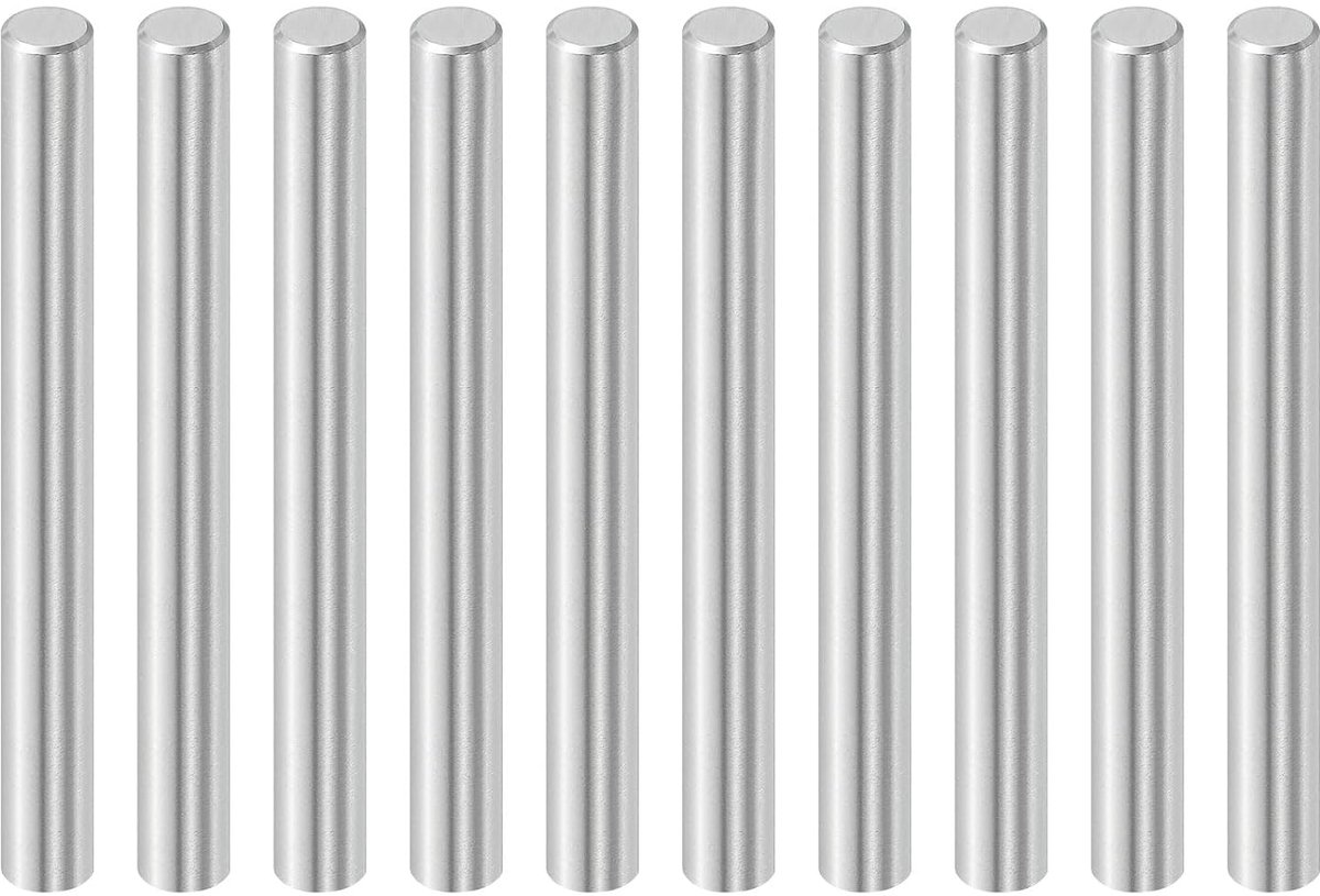 10 stuks 6 mm x 55 mm plugstiften, 316L roestvrij staal, cilindrische