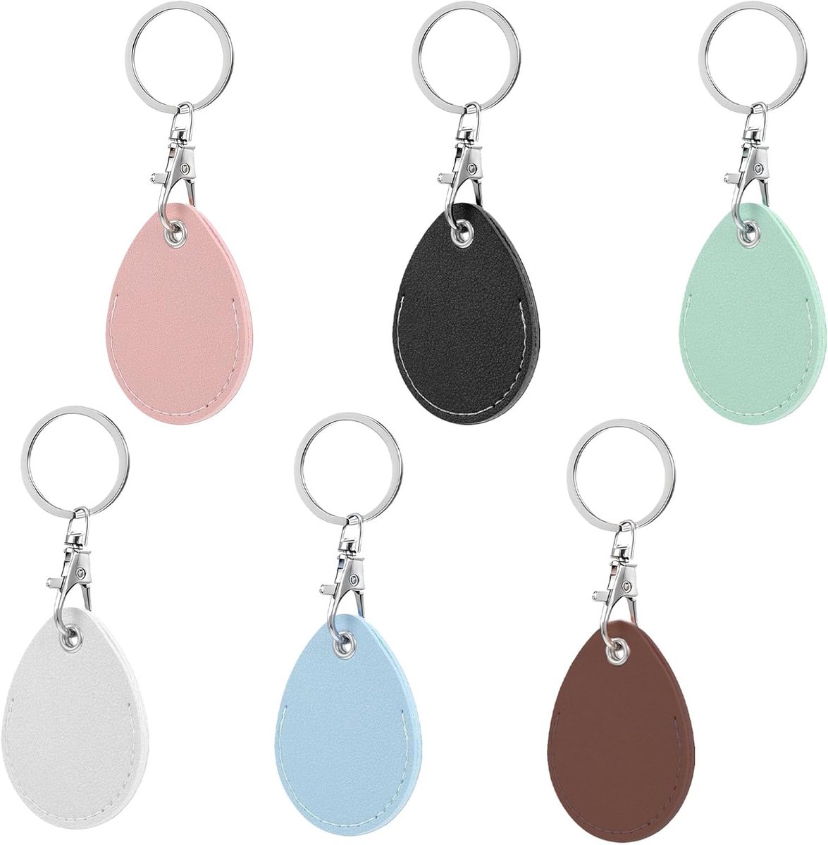 6 stuks sleutelhangers Keychain voor Token lederen NFC sleutelhangers Token zijn wijdverspreid en met toegangscontrole Key Fob Holder voor toegangscontrole