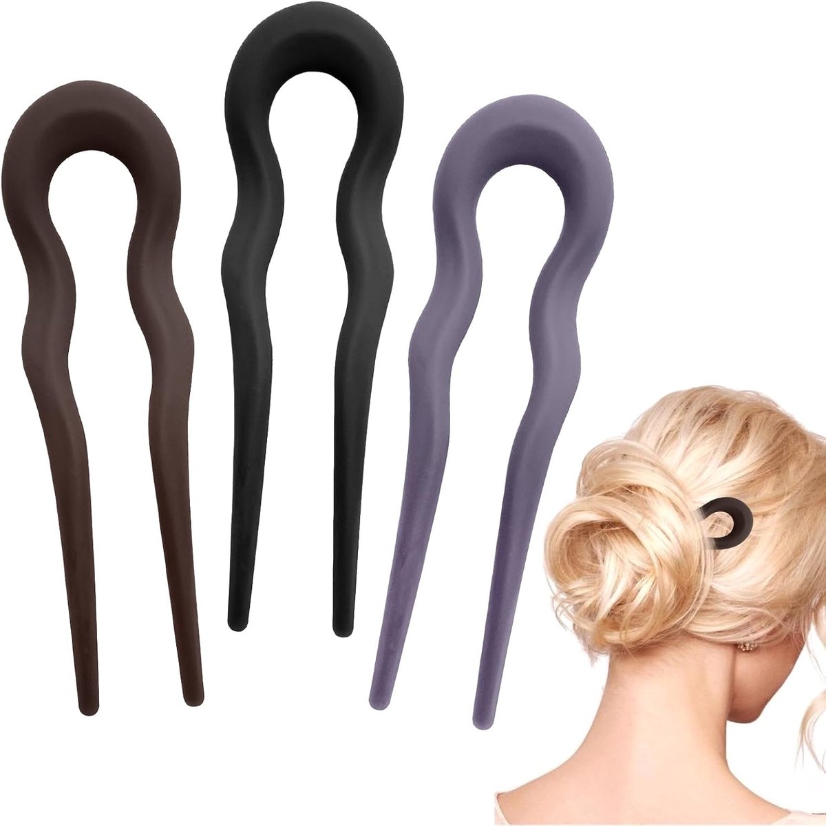 Haarspelden, haarspeld, U-vormige haaraccessoires, haarspelden voor opsteekkapsels, ABS-materiaal, veelzijdig, elegante haaraccessoires