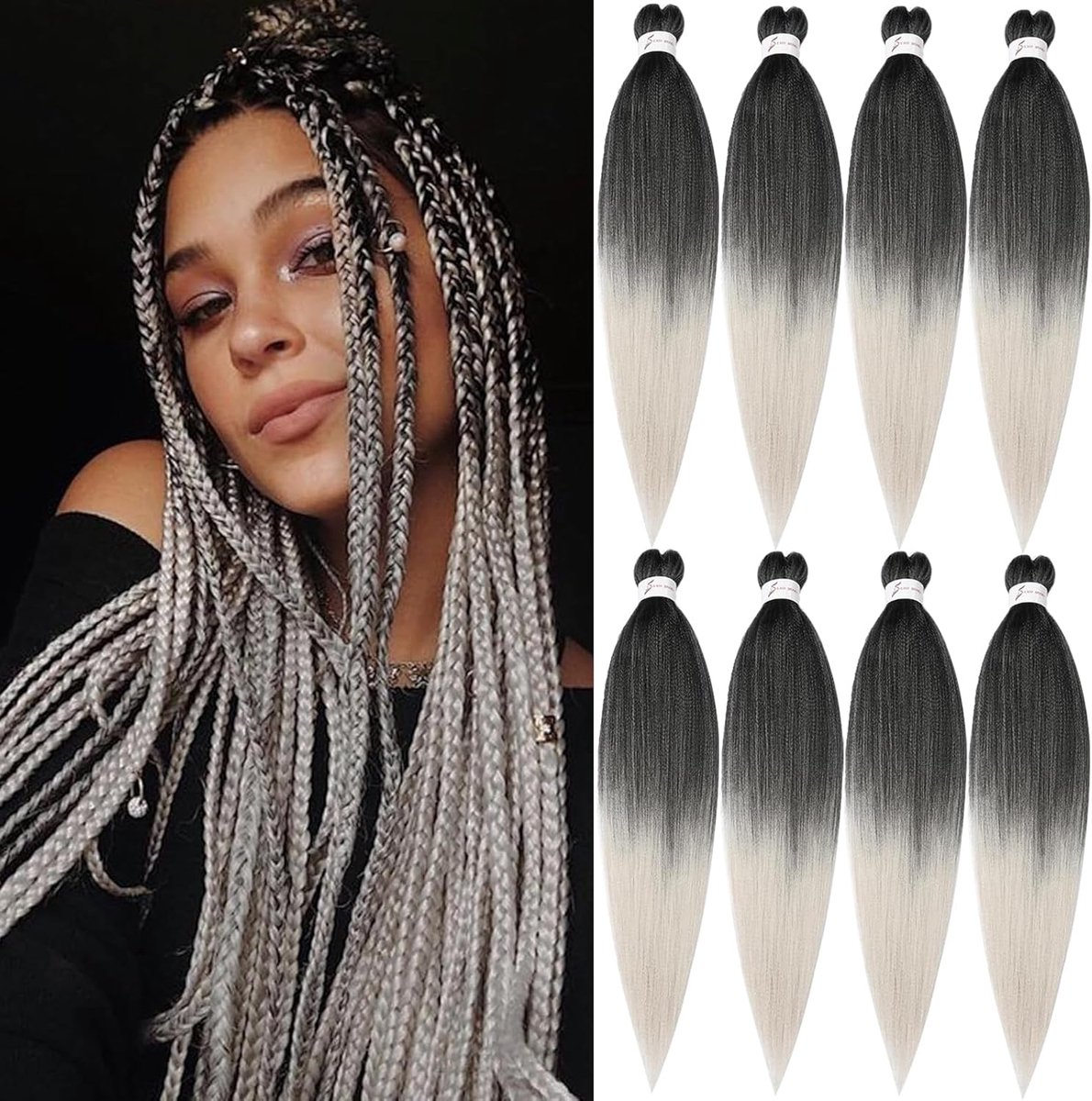 Haarextensies voor Twist of Box Braids Heet Water Setting Zachte Yaki