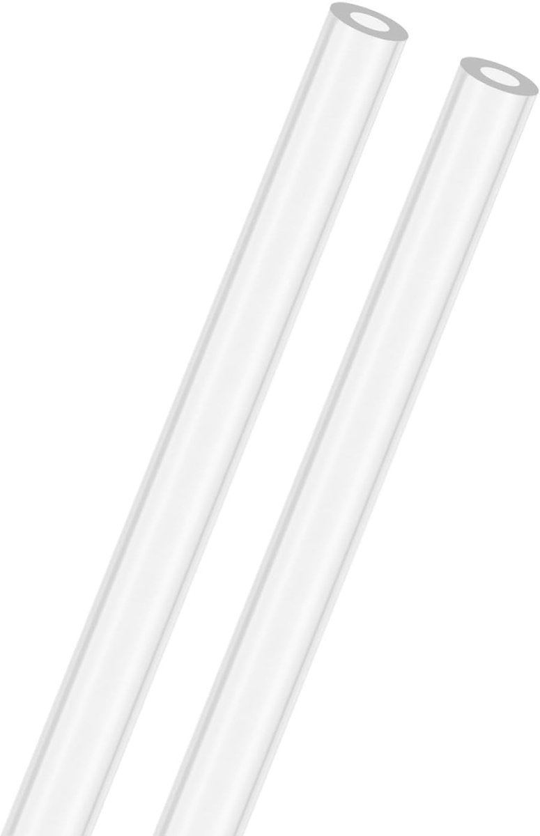 Meterxity 2-Pack Clear Stijve Acryl Pijp, 1,5 mm 0.08" Id x 3mm 0.12"