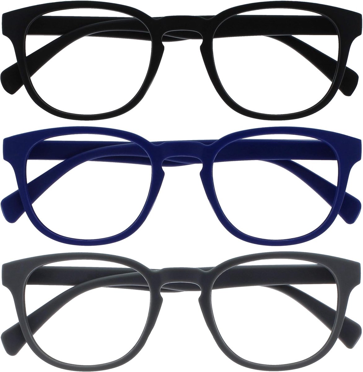 Pop 3 Stuks Retro Ronde Glad Mat Roze Purper Groen Mannen Vrouwen