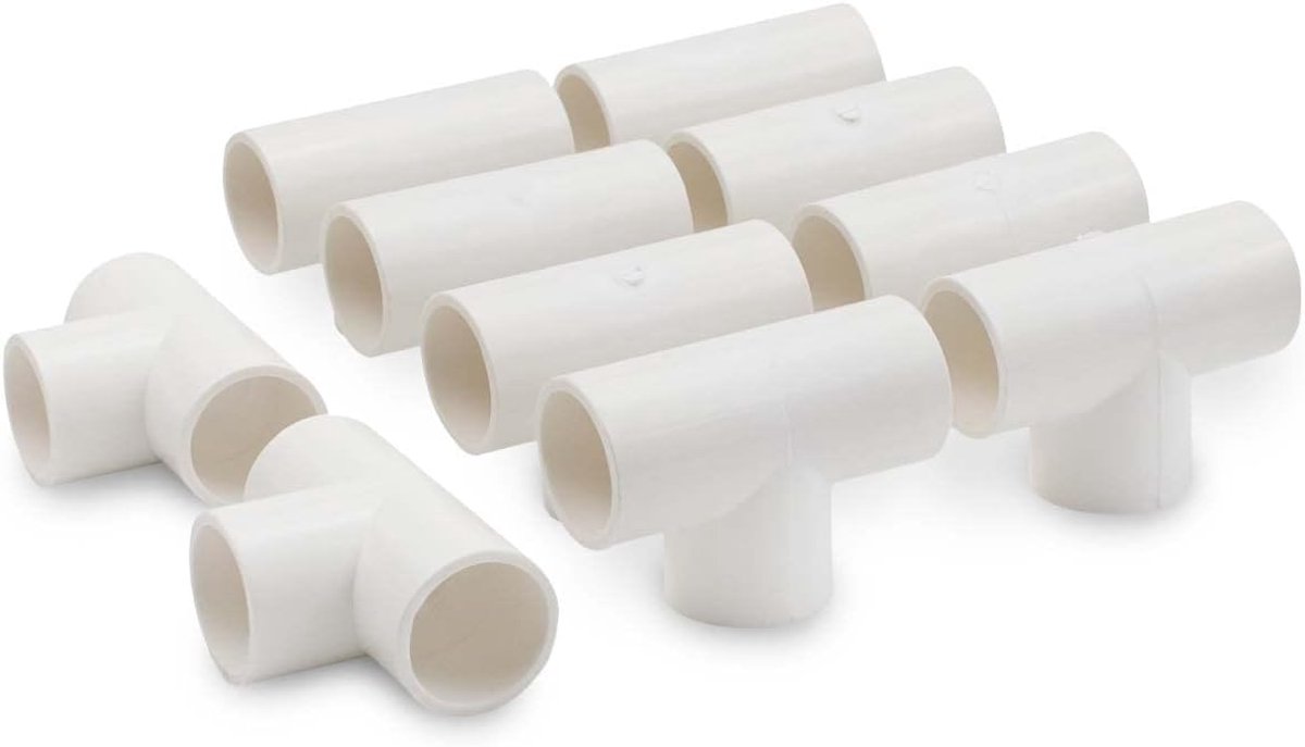 10 stuks 20MM (1/2) 3-Weg Tee Slip Fitting PVC-U Fitting Elbow Coupling Fitting Garden Water Pipe Connector