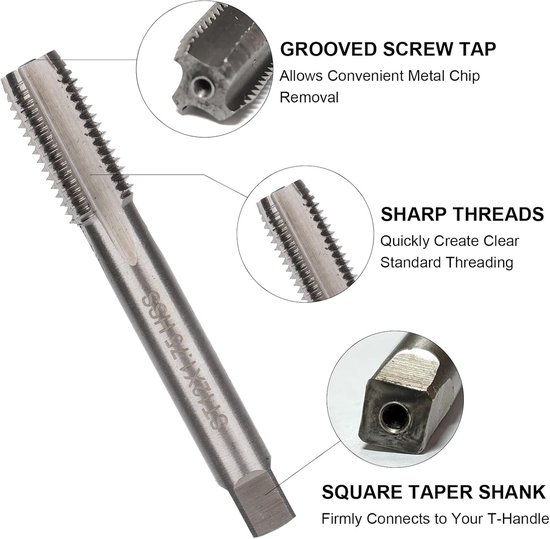 Reparatieset voor metrische schroefdraad 131 stuks — afbeelding 3