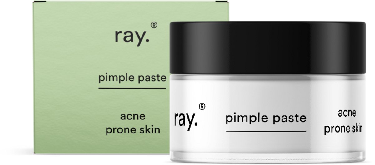 Ray - Pimple Paste - Snelwerkende Puistjescrème - Azelaïnezuur & Zinkoxide - 15 ml