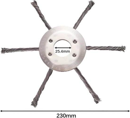 Heavy Duty Staaldraad Gras Strimmer Hoofd - Universele Bevestiging voor Benzine Grasmaaiers — afbeelding 2