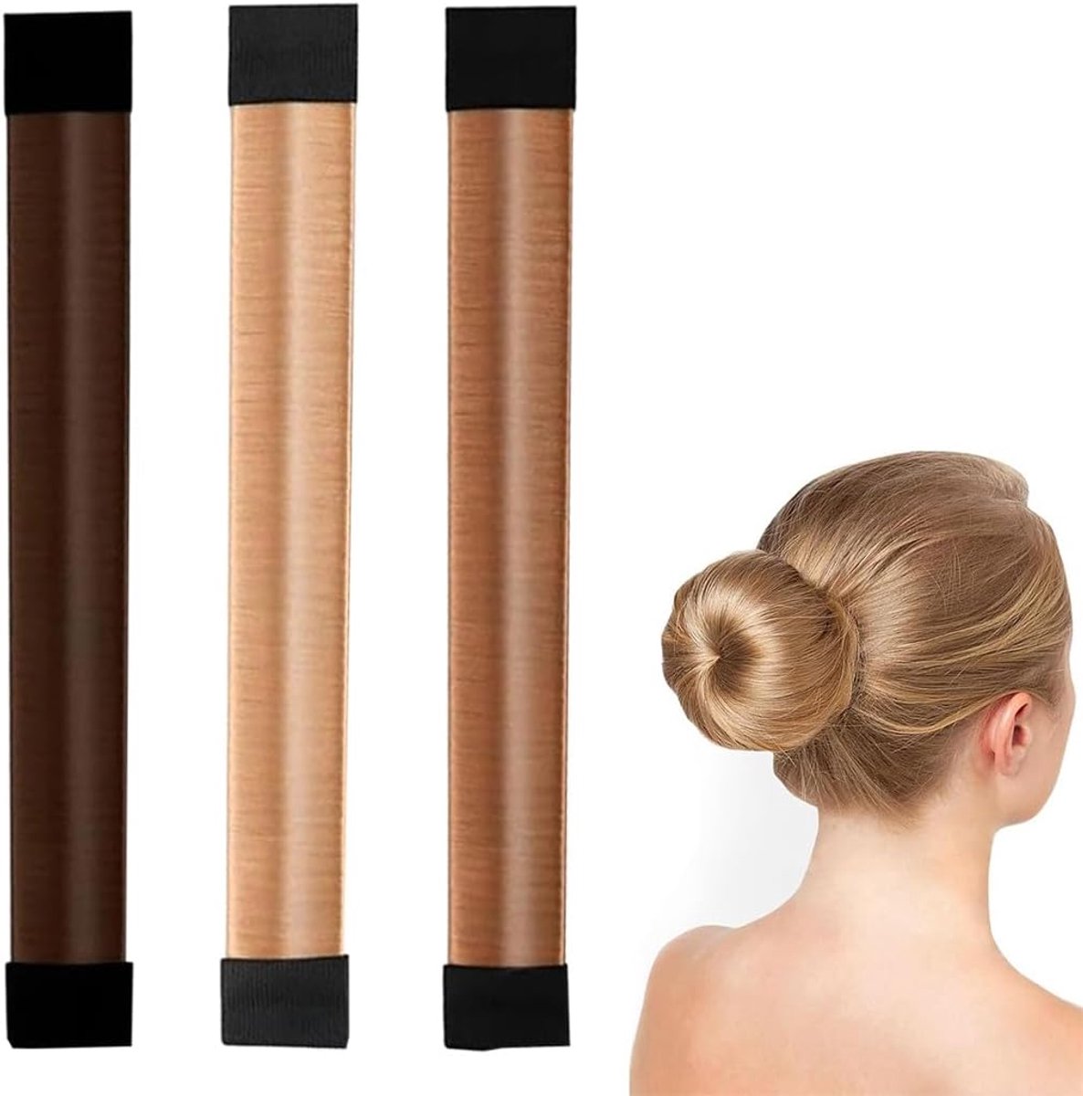 3 Stuks Haarknot Maker Donut Hair Buns Chignon Hairstyling Clip Diy