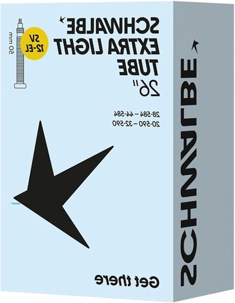 Fietsbinnenband - Binnenband Fiets - Fietsband Vervangen - Extra Licht - 28/44-584/590 50mm - Zwart