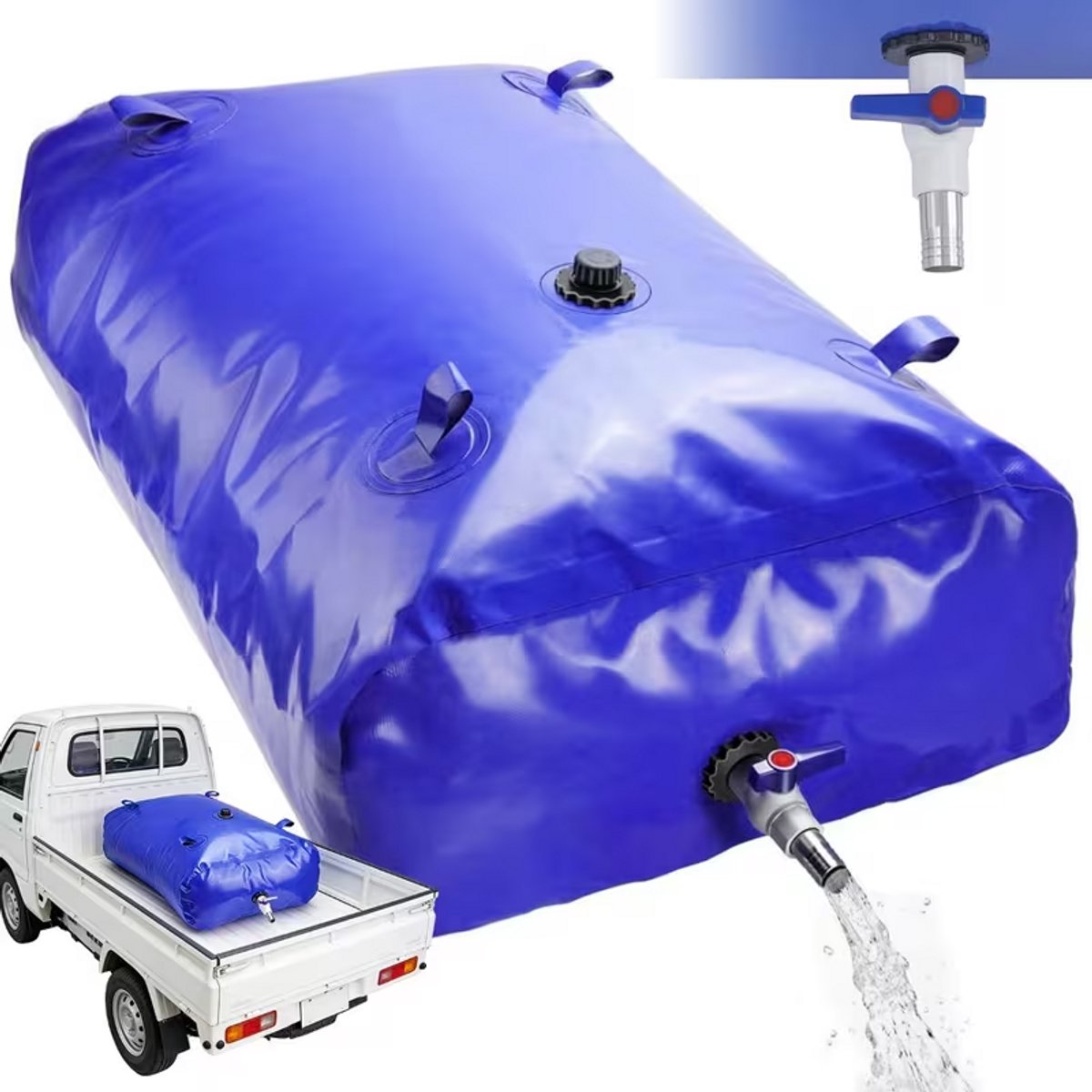 Waterzak - Wateropslagzak voor Voertuigen - 350L - Herbruikbaar - Snel Opslaan - voor Diverse Wateropslagscenario's