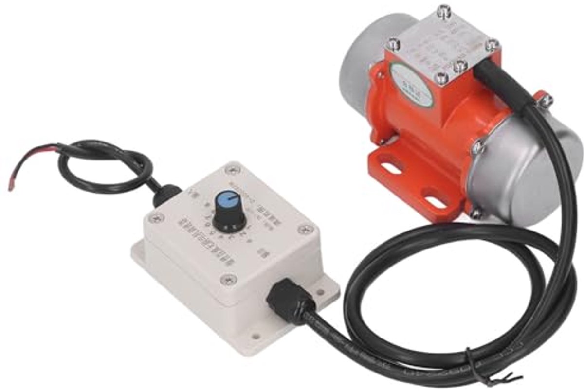 SnelShoppen - Elektrische Vibratiemotor 30W 4000RPM Variabele Trillingskracht Borstelloze DC Vibratiemotor met Snelheidsregelaar DC12V voor Bouw en In