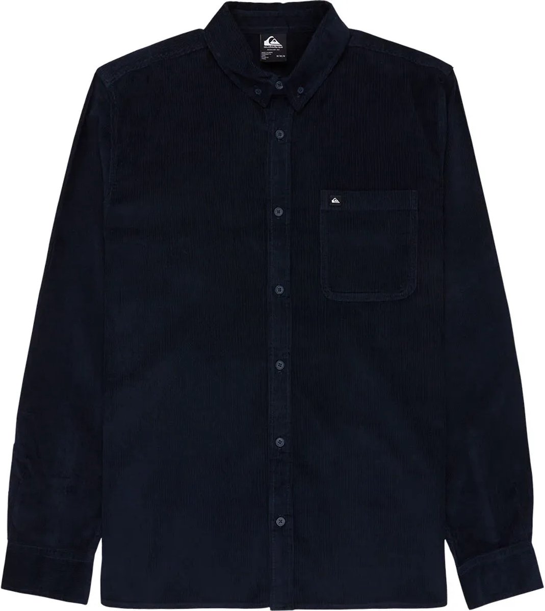 Quiksilver Smoke Trail Cord Overhemd Met Lange Mouwen L Man Blauw
