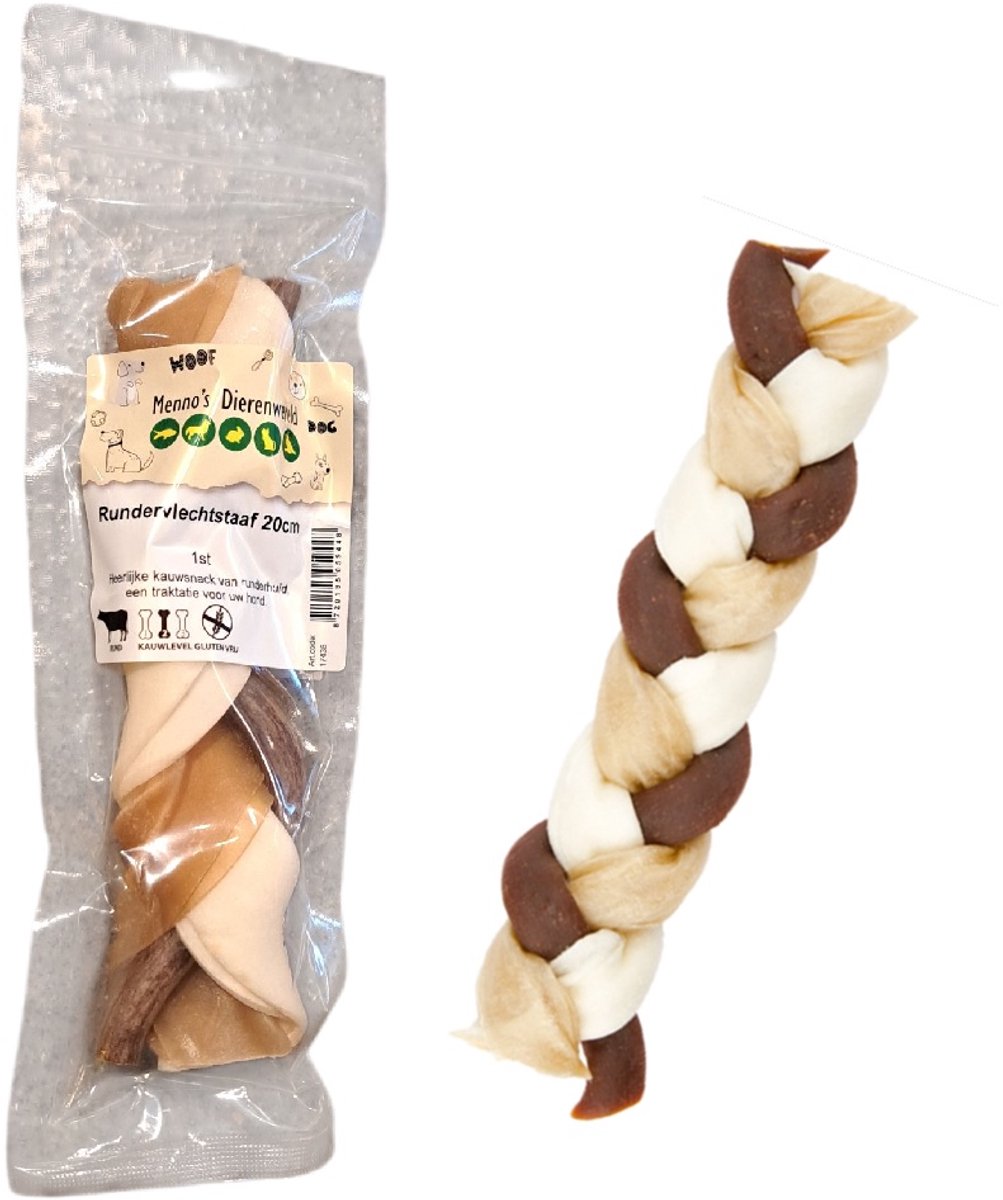 Rundervlechtstaaf 20cm per stuk