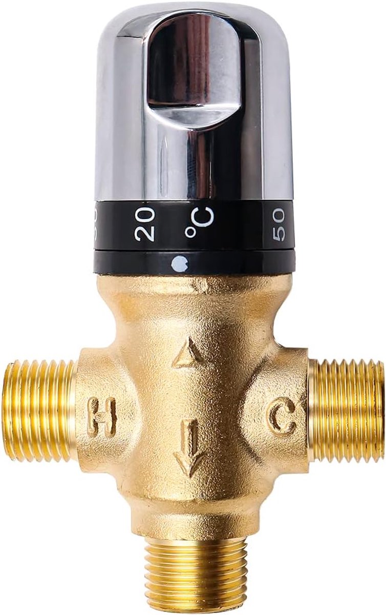 Water Tank Thermostatische Douchepatroon Mengkraan Messing Pijp Thermostaat Kraan Watertemperatuurregeling Mengkraan