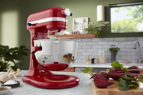 Roestvrijstalen Mixer Kom - Keukenmachine Kom - Bakken en Mixen - 10% Meer Capaciteit - 5.2 Liter - Zilver — afbeelding 4