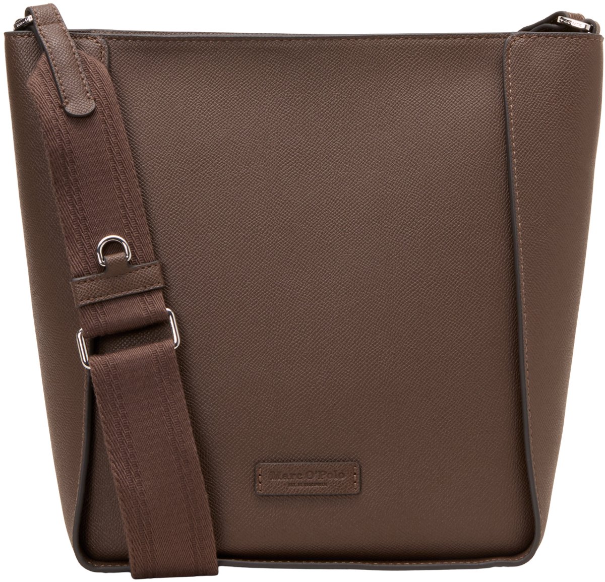 Marc O'Polo schoudertas Vida Hobo Bag Dark Walnut donkerbruin