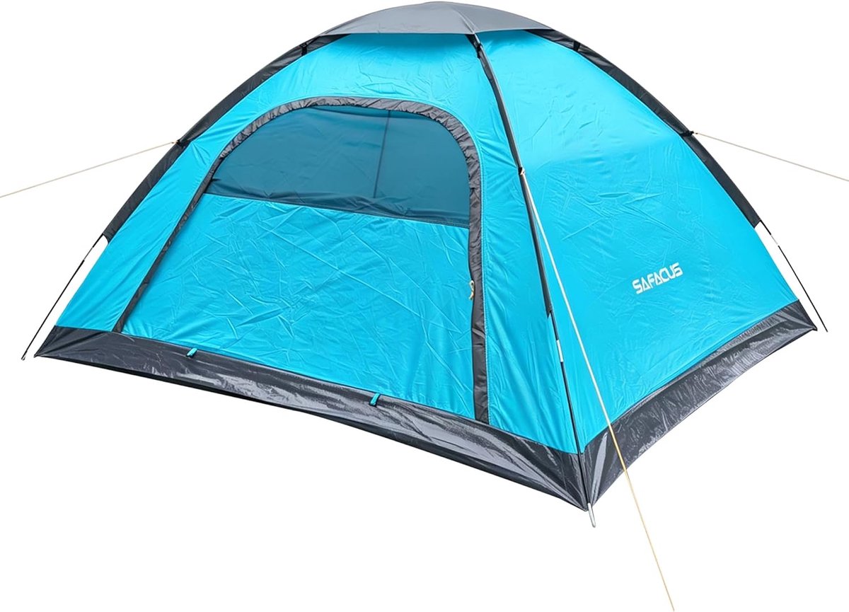 Campingtent 4 Persoon - Lichtgewicht, Waterdicht en Ruimtelijk - Snelle Installatie - Ideaal voor Buitenactiviteiten - ShopVlot