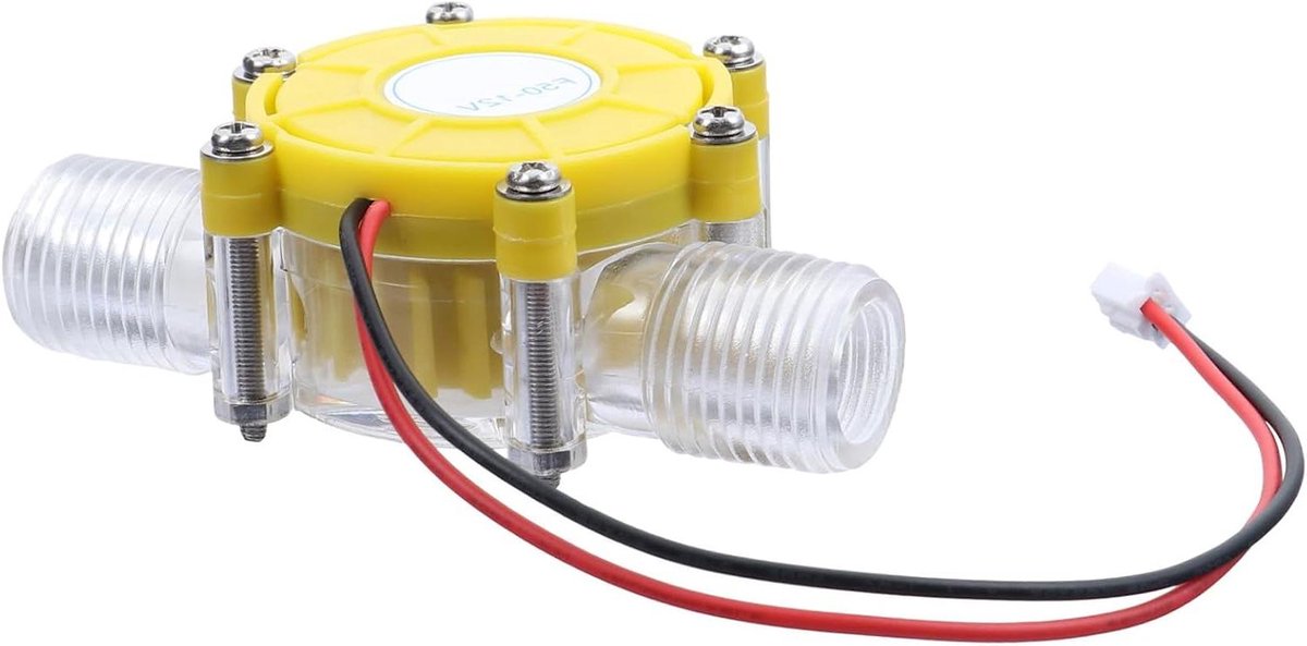 Waterkracht Generator - Mini Turbine - Stroom Opwekken - Roestvrijstalen Constructie - 3.54 x 1.77 Inch - Geel