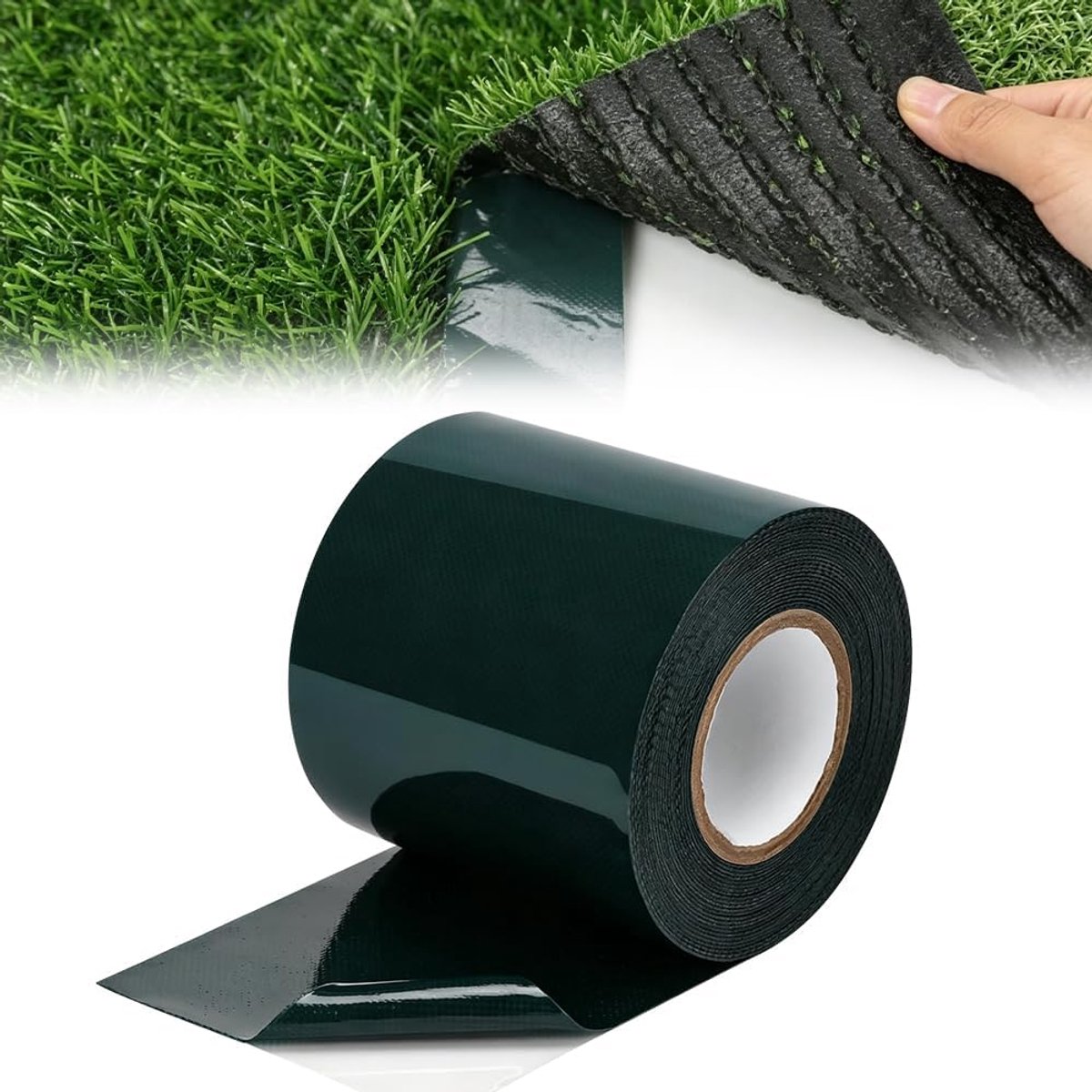 Kunstgras naadband 10cm x 10m - zelfklevend - sterke hechting - voor verbinding kunstgras - ShopVlot