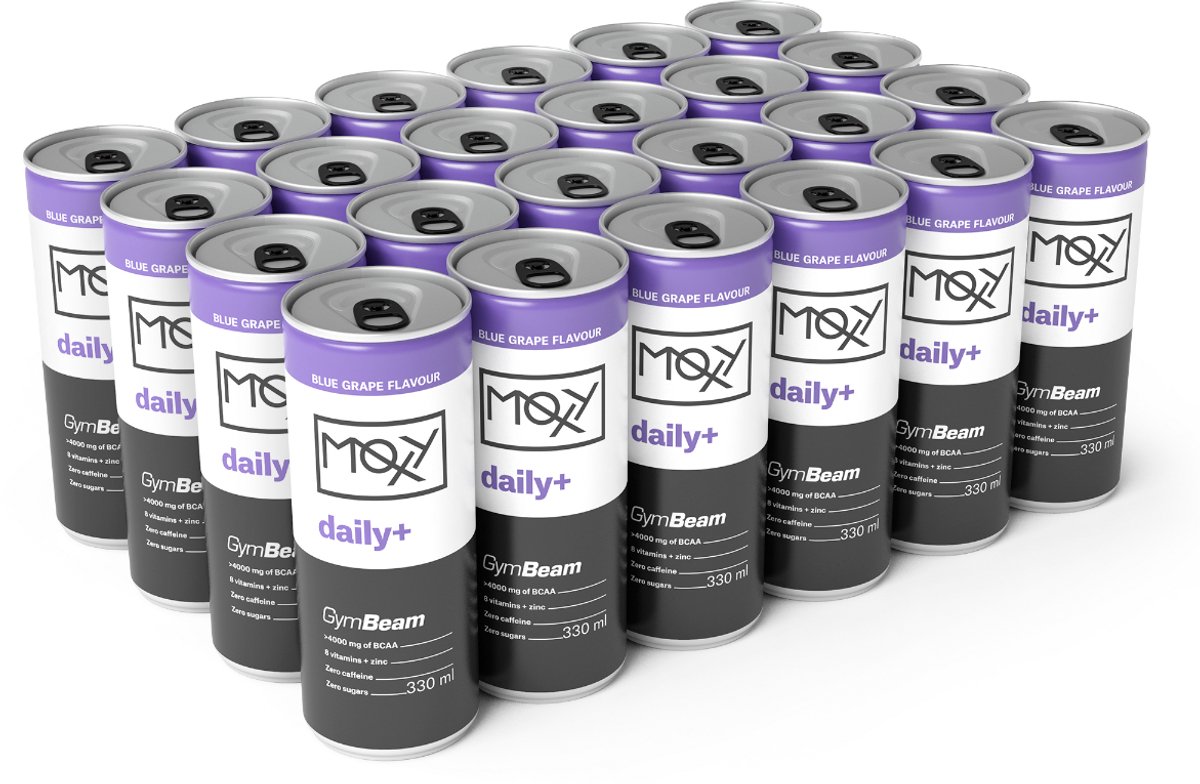 GymBeam MOXY Daily+ 330 ml blauwe druif
