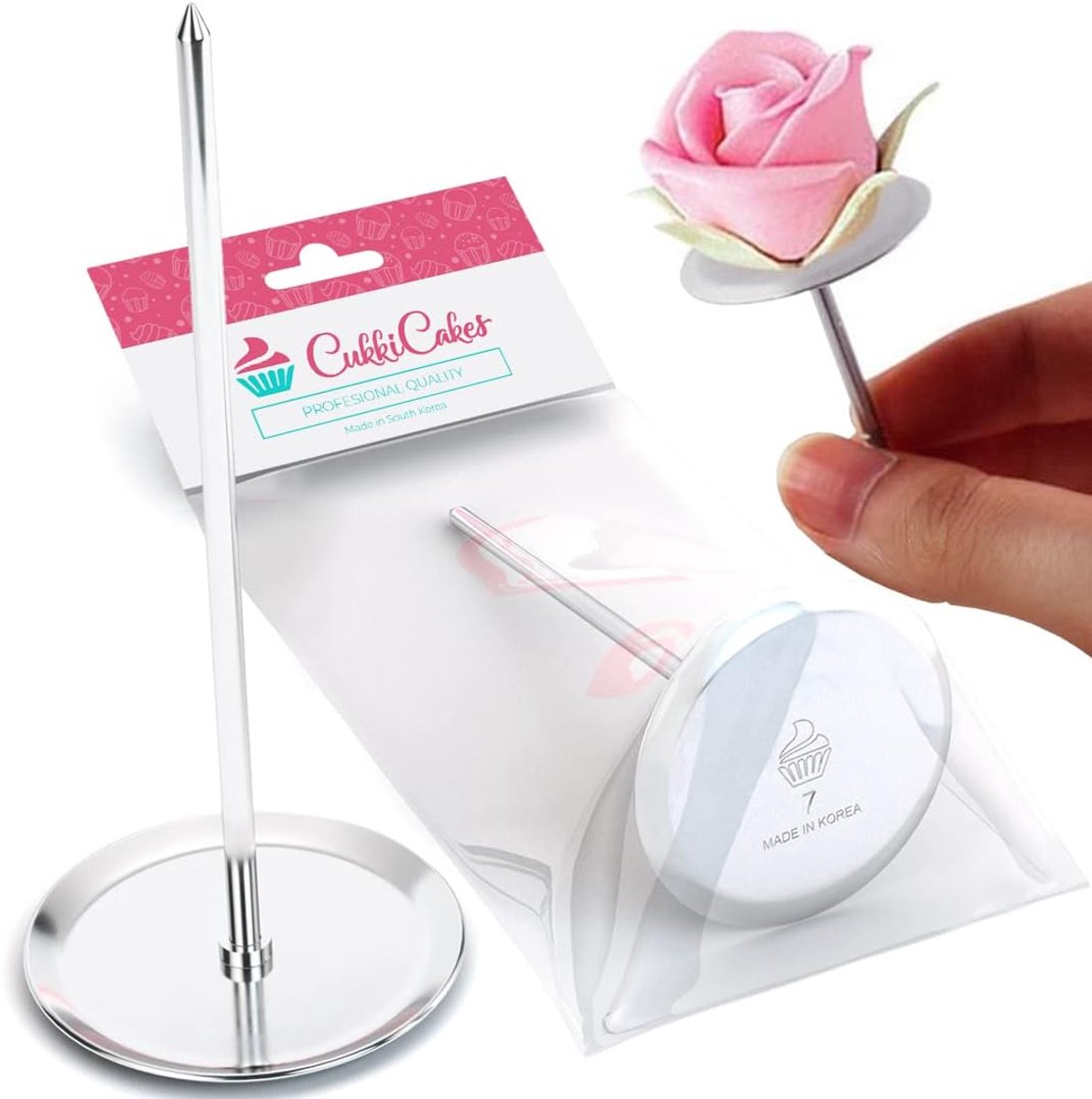 SnelShoppen - Flower Nail 907 voor het maken van decoratieve bloemen en bloemblaadjes, ideaal voor het versieren van cupcakes, taarten en koekjes, gem