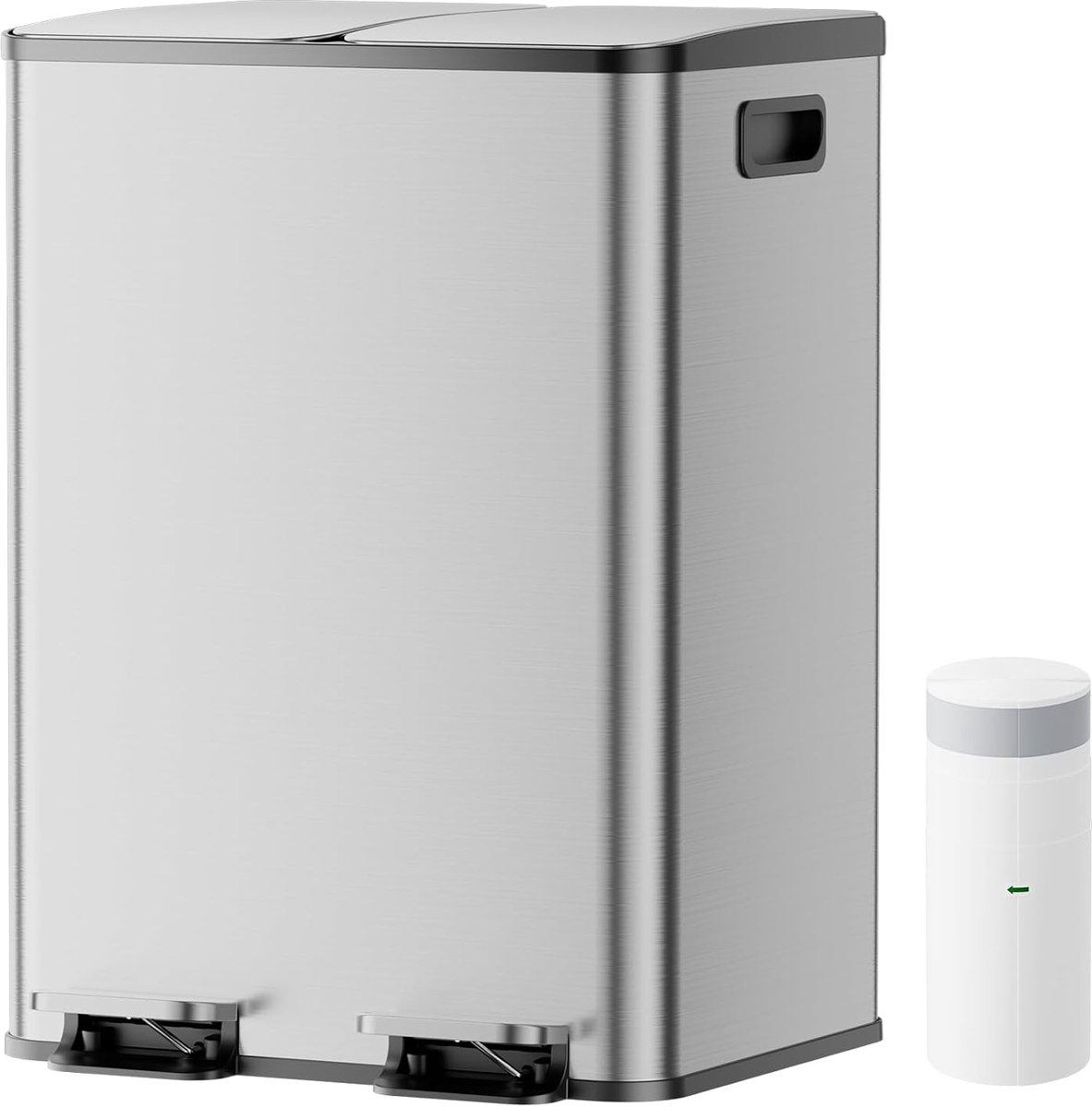 YASHE pedaalemmer - 40 L - 2 x 20 L - rvs