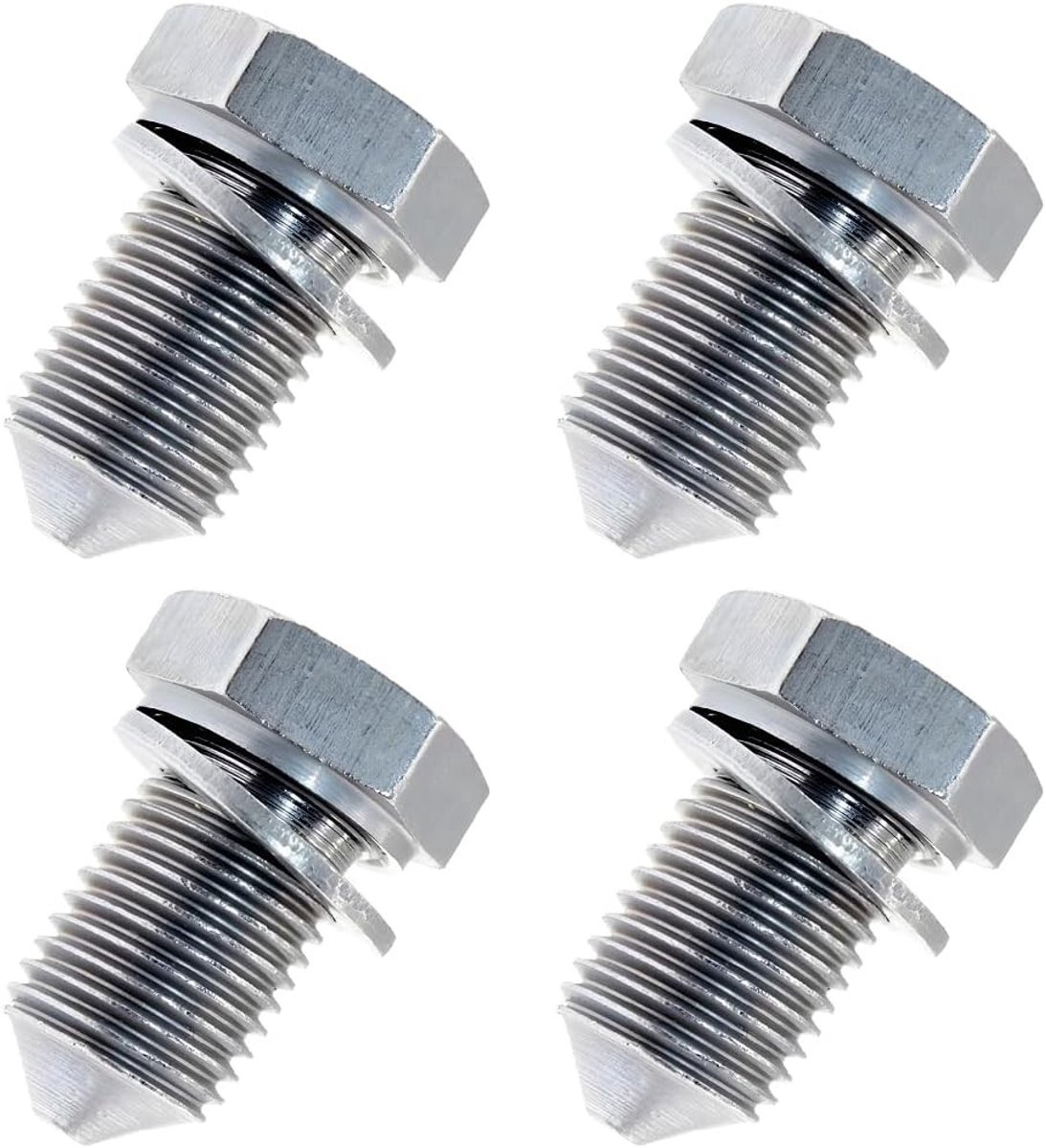 Olieafvoerplug 4 Stuks - Aluminium Legering - Magnetisch - Voor Auto en Motor - SnelShoppen