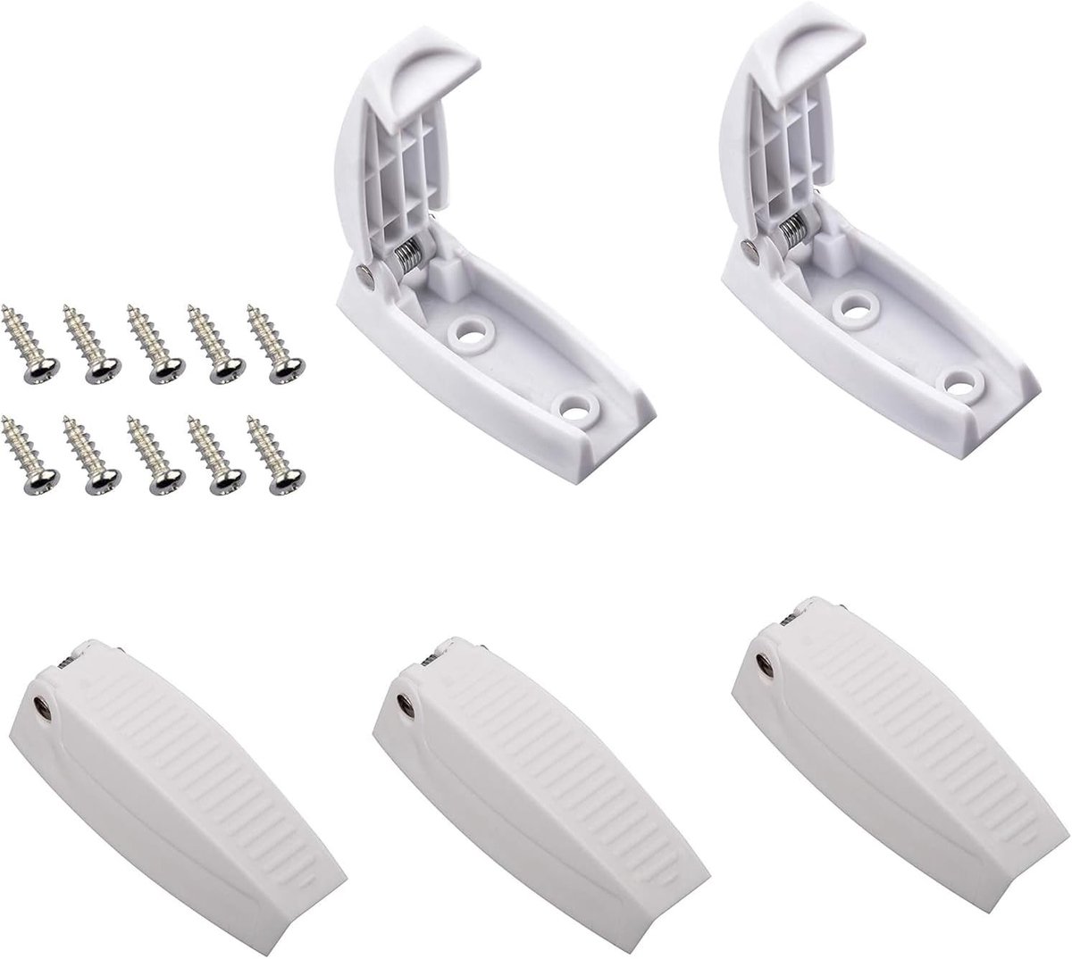 5 Stuks RV Deurhouders, Witte Bagagedeur Klemmen voor Motorhomes, Trailers en Campers, Houdt Deur Open tijdens Gebruik