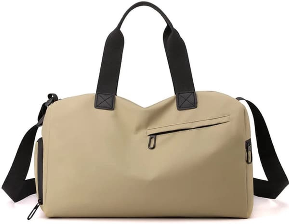 Kleine sporttas - Handbagage 40x20x25 cm - Reistas 40x25x20 cm - Bagage voor onder de stoel bij Ryanair - Weekendtas - Bruin