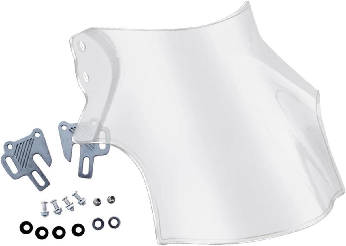 Motorfiets Windscherm - Windgeleider Deflector - Bescherming Tegen Wind - Universele Pasvorm - 1 Set - Helder