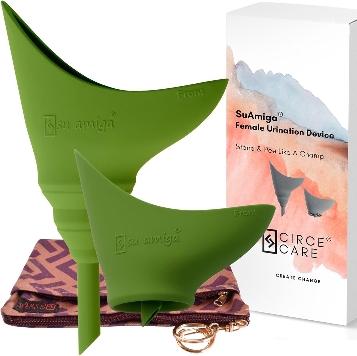 SnelShoppen - Vouwbare Vrouwelijke Urinal, Draagbare Herbruikbare Urinestok voor Vrouwen om Staand te Plassen, Plas Funnel voor Vrouwen, Ideaal voor R