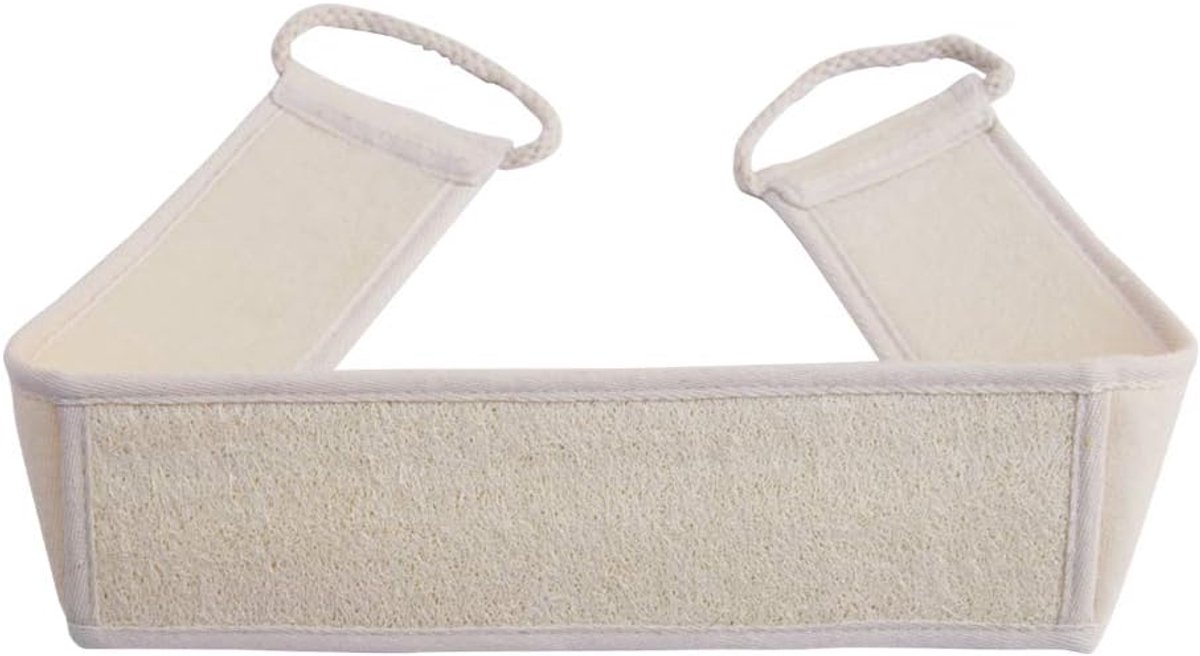 SnelShoppen - Luffa Exfoliërende Rugschrubber voor Douche, Dubbelzijdige Scrubband met 100% Natuurlijke Luffa, Ideaal voor Lichaamsverzorging en Ontsp