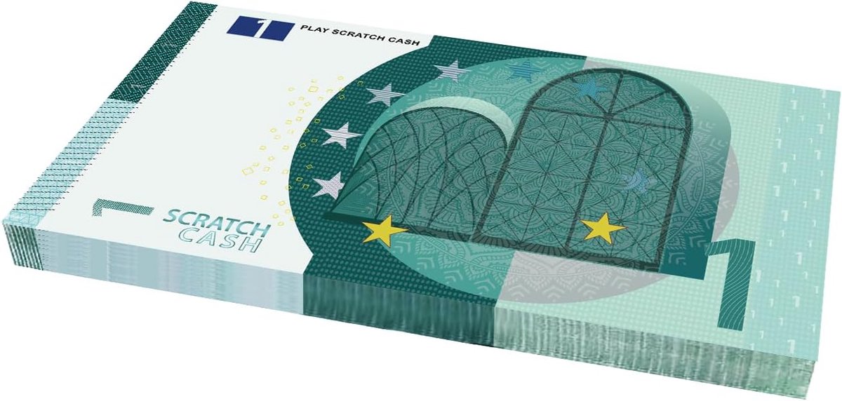 SnelShoppen - Scratch Cash Speelgeld Imitatie Euro Bankbiljetten 100 Stuks, Real Size, Perfect voor Feesten, Spellen, Kinderen, Novelty
