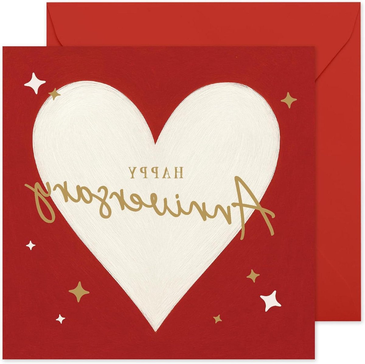 Verloving Kaart - Gefeliciteerd Kaart Paar - Gefeliciteerd Vieren - Met Stickers - 145 x 145mm - Wit