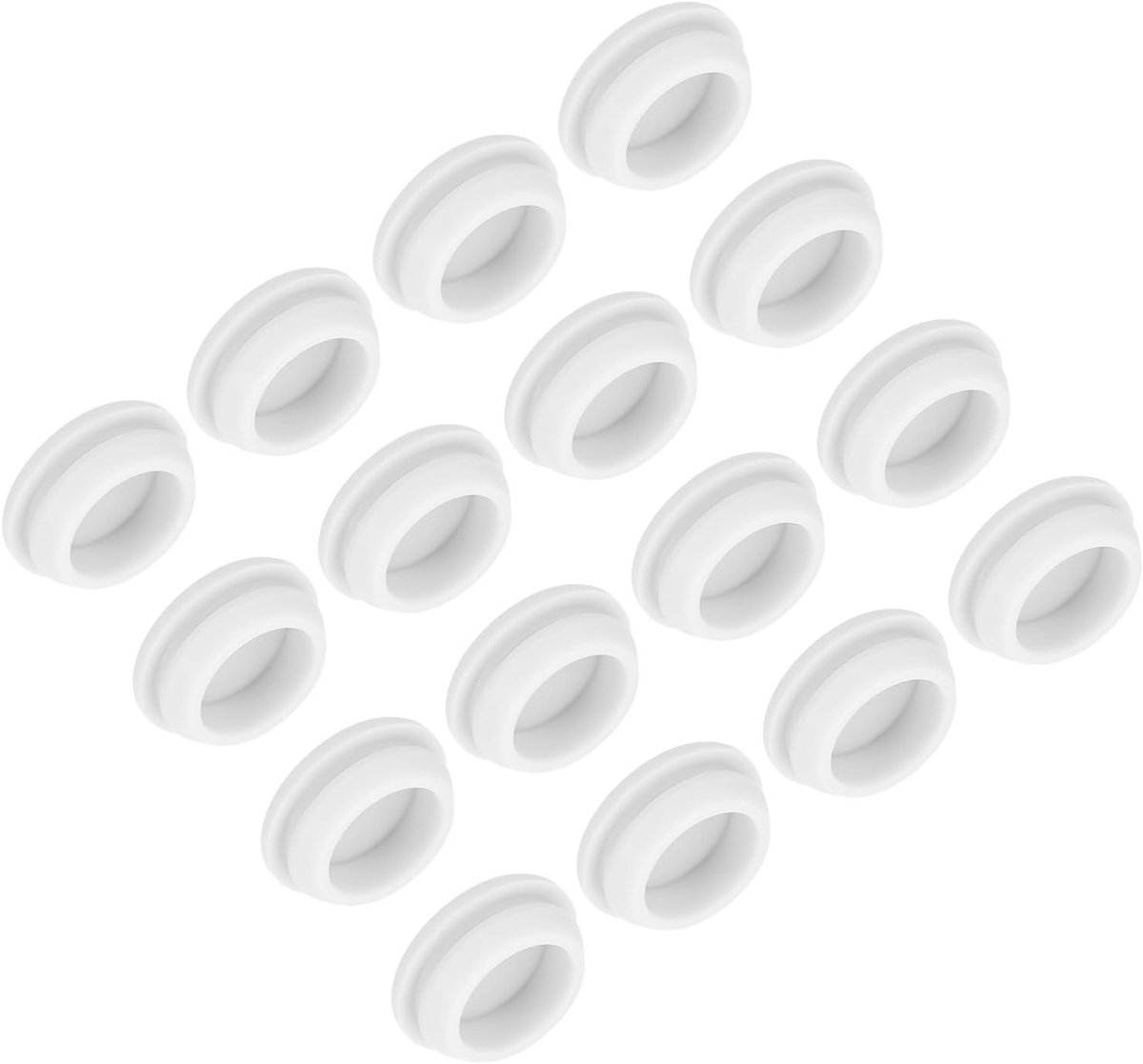 Siliconen Afdekdoppen - Rubberen Sluitdoppen - Gaten Afsluiten - Hoge Elasticiteit - 20 mm Diameter - Wit