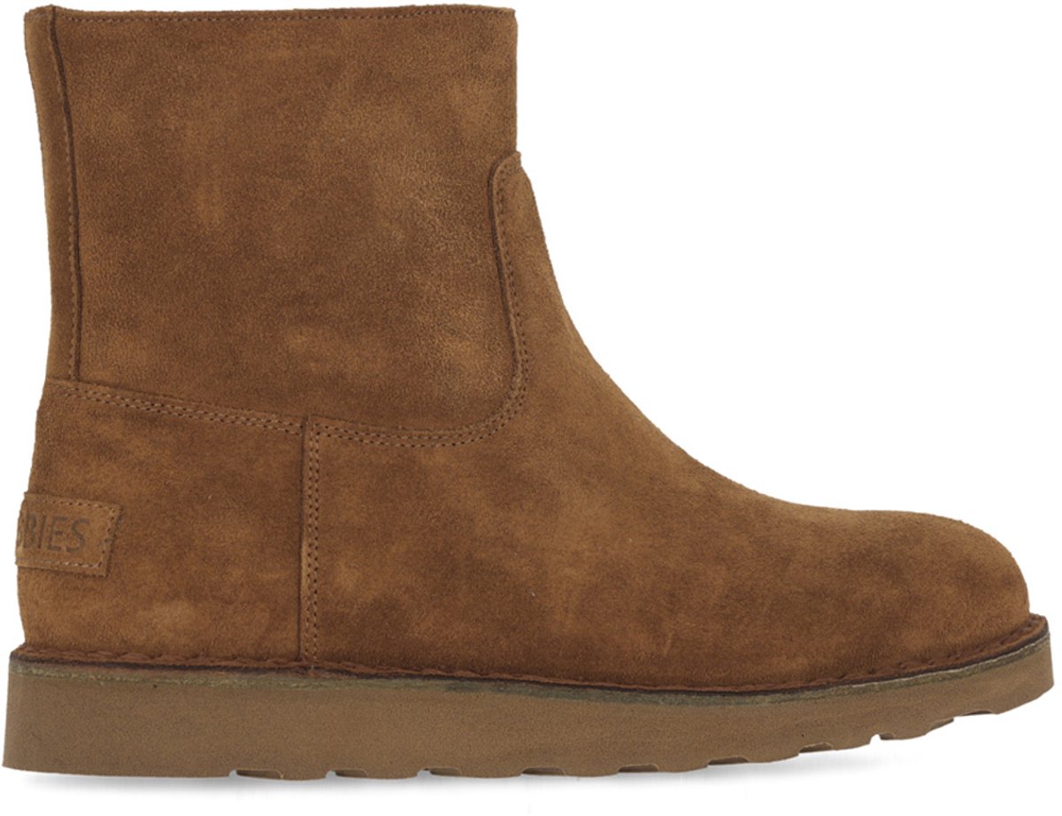 Shabbies Palissa Mia Zip Enkellaarsjes - Enkelboots met rits - Dames - Camel - Maat 42