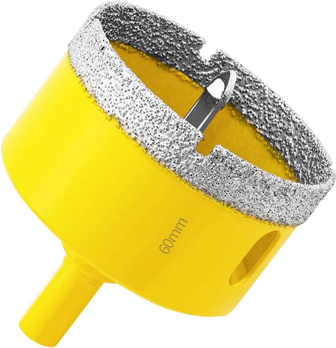 SnelShoppen - 60mm Diamant Boor met Pilootpunt, Professionele Vacuüm Gecoate Diamant Boor voor Tegels, Porselein, Glas, Marmer, Keramiek