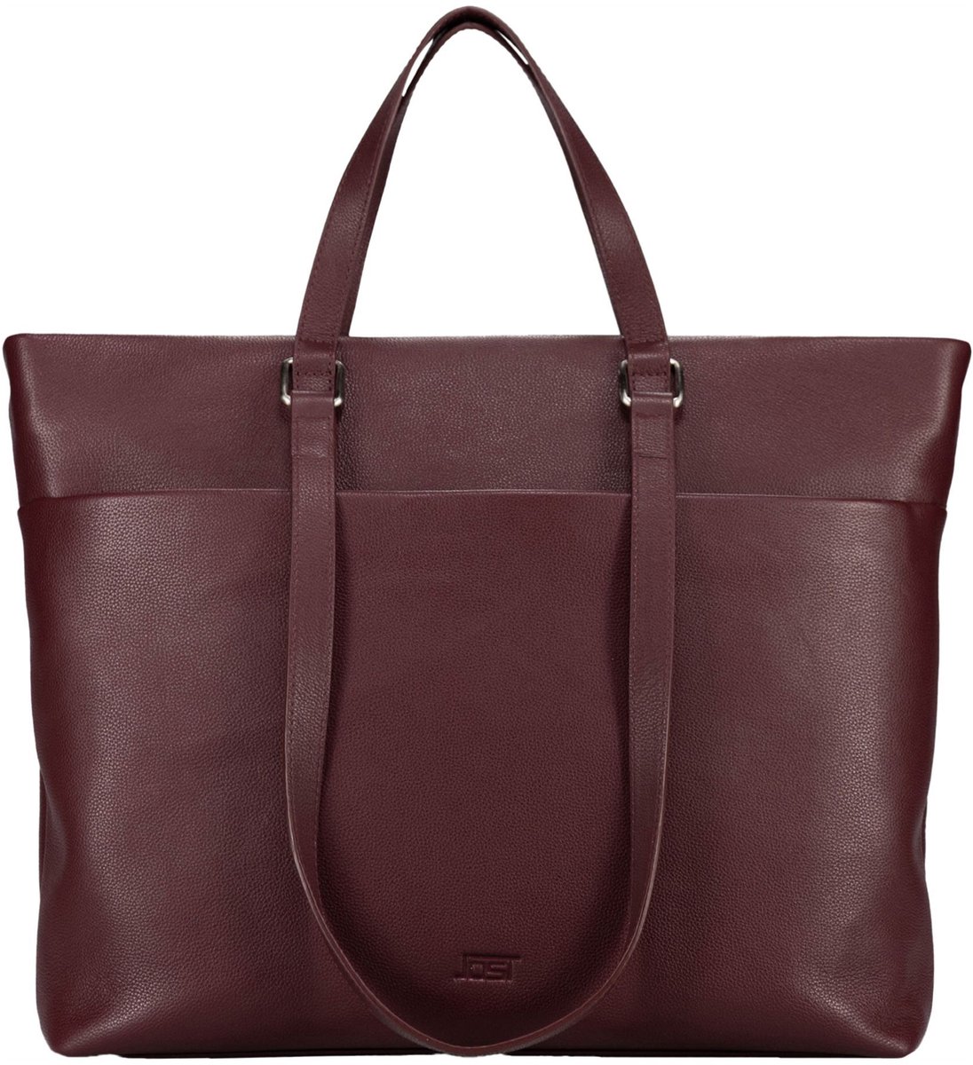 JOST Leren business tas shopper met laptopvak Lysa Business Shopper Red donkerrood