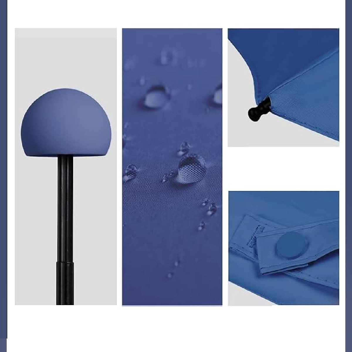 Draagbare opvouwbare parasol met capsule-hoes, voor op reis, donkerblauw, 90 x 53 cm, UV-bescherming. — cadeau in Sport & Outdoor - foto 3
