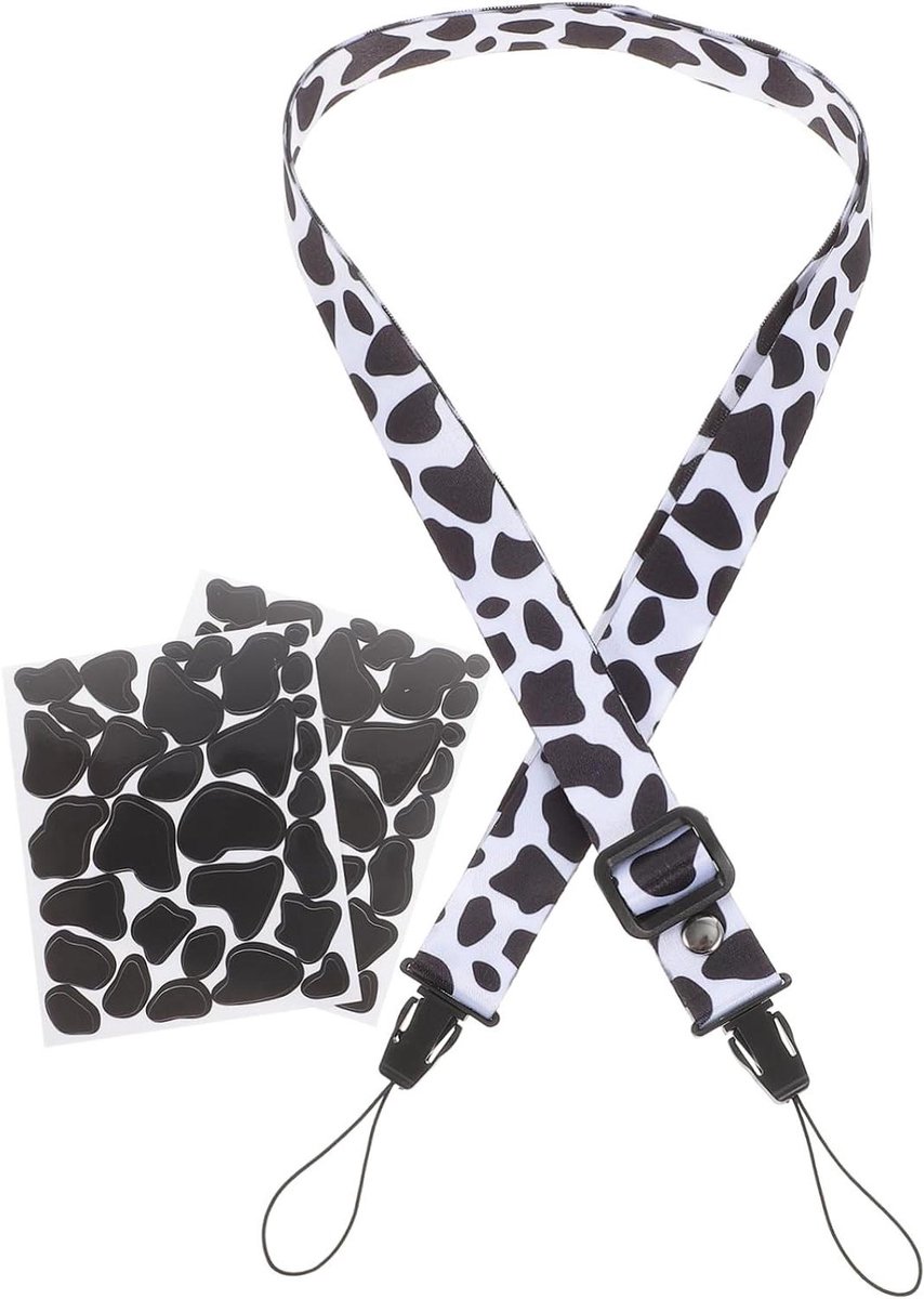 Camera Riem en Stickers - Accessoires Camera - Camera Decoreren - Verstelbare Riem - 63 cm - Multicolor