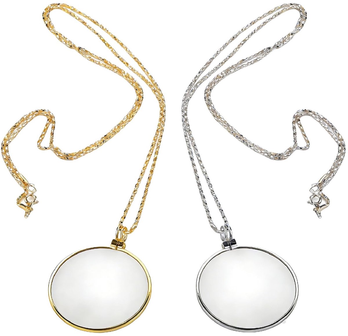 Omgoods - Monoculaire Vergrootglas, 5x Met Ketting, Retro Minimalistisch Design