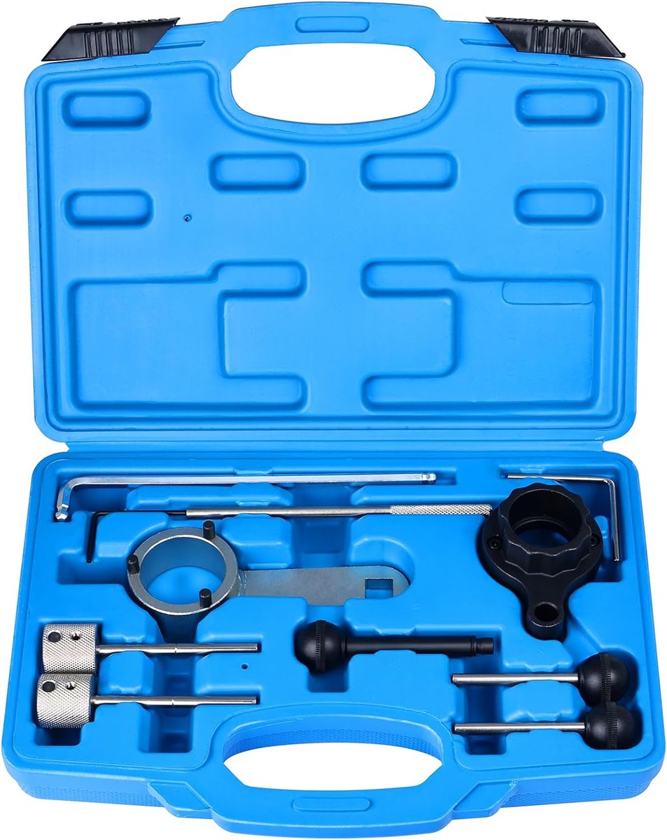 10 ST Motor Timing Tool Kit, Nokkenas Vergrendeling Uitlijning Tool Timing Riem Tool Set voor Audi voor VW VAG voor Golf voor Skoda voor Seat 1.6 2.0L TDI CR