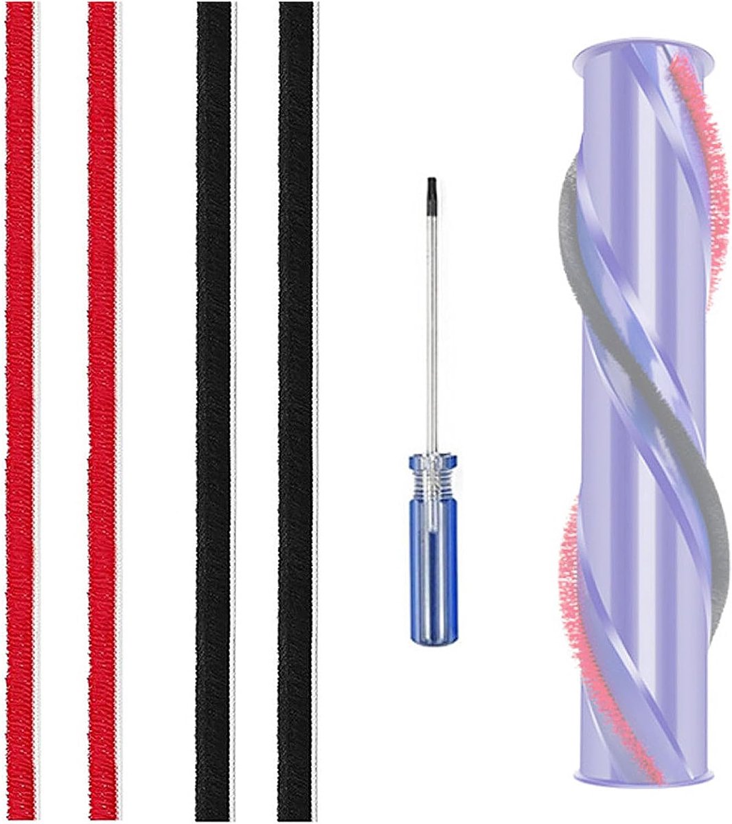 Reserveonderdelen voor Dyson Original New V7, V8, V10, V11 stofzuiger, directe aandrijving, rolborstellijst met schroevendraaier (New V7)