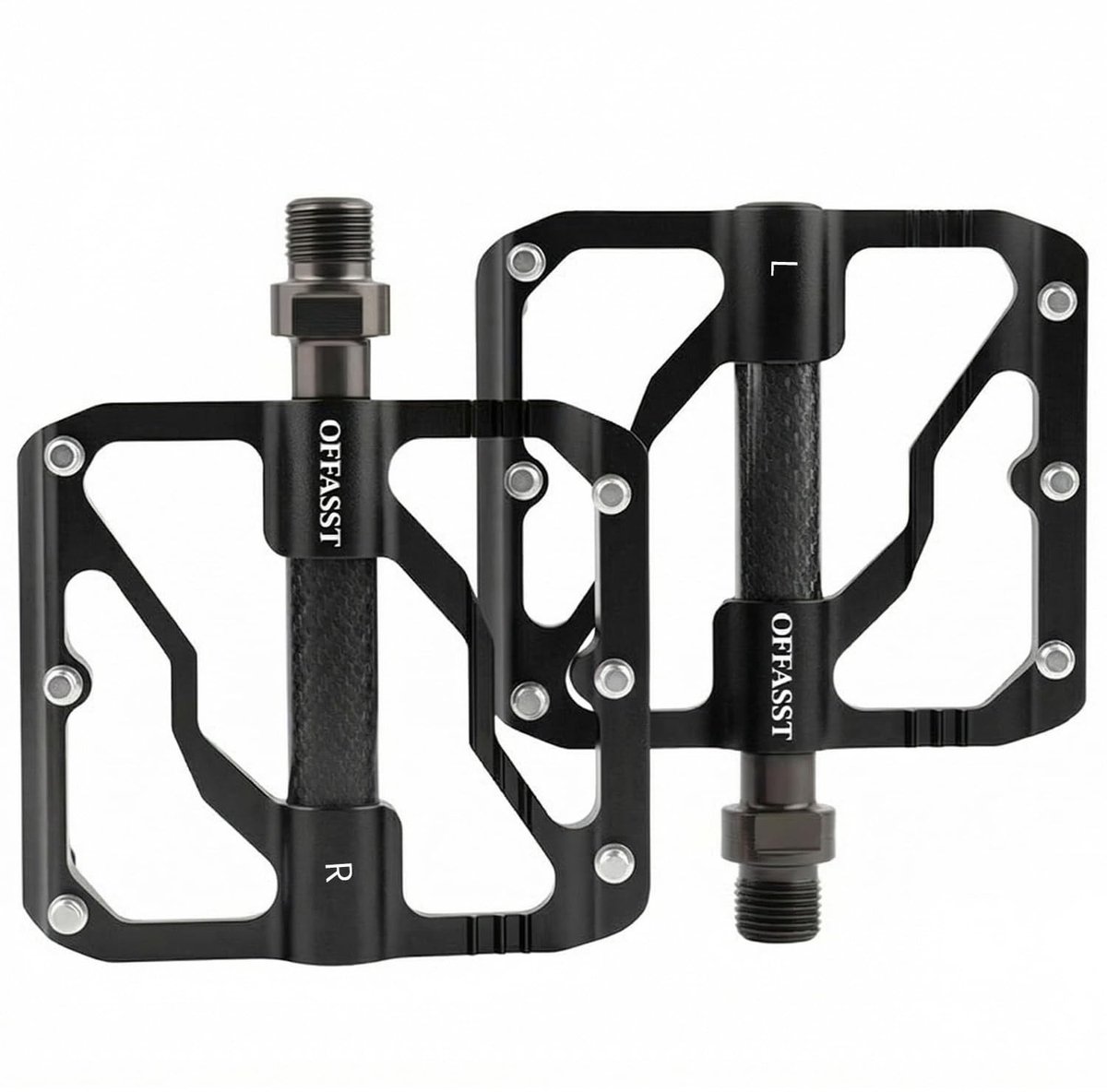 Omgoods - Ultra Lichte MTB Pedalen - 304g Aluminium Fietspedalen met Carbon Look