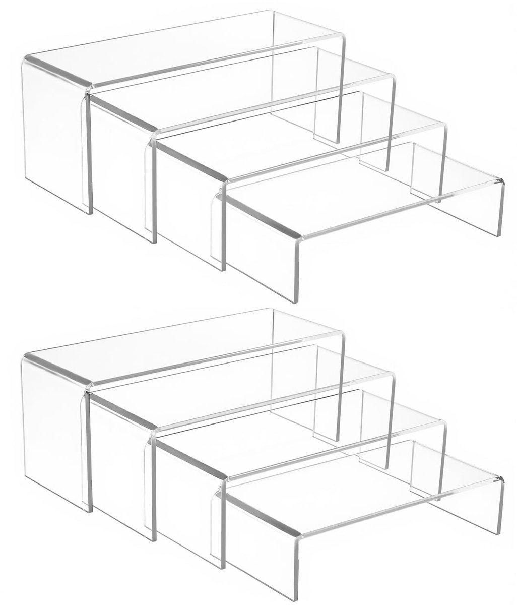 Omgoods - Set van 8 Acryl Rizers - Ideaal voor Presentaties en Decoratie