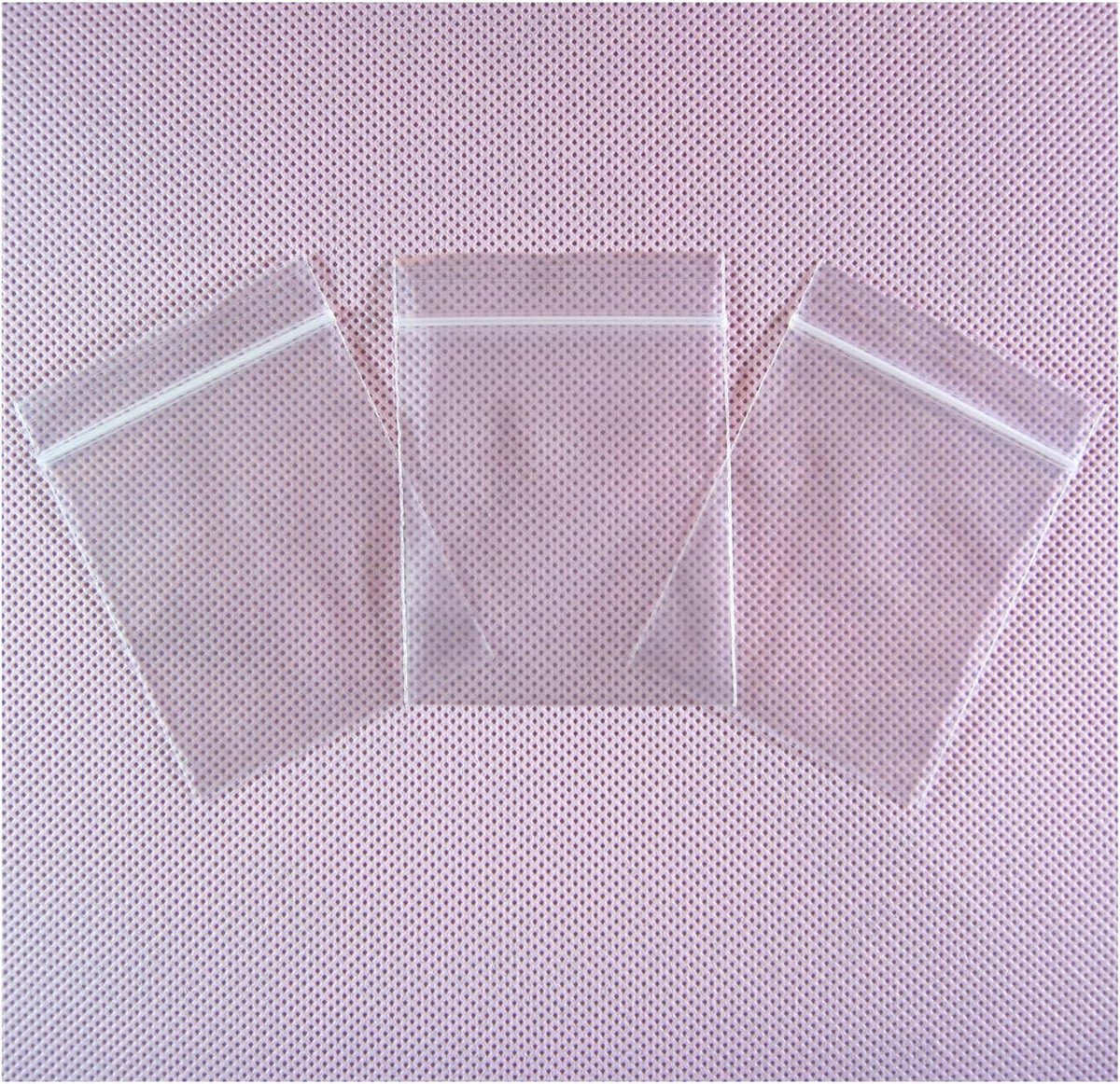 Kunststof Verpakkings Zakken 500 Stuks 6 x 8cm Dikte 50μm (0.05mm) Transparant Ritssluiting Opslagzakken