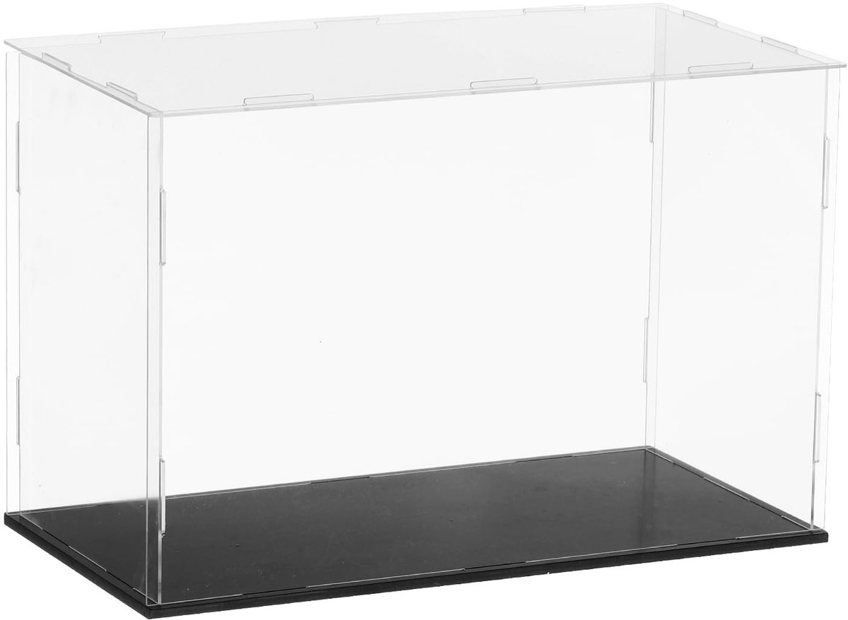 Omgoods - Acrylic Collectible Display Case met Zwarte Basis - 30x15x20cm