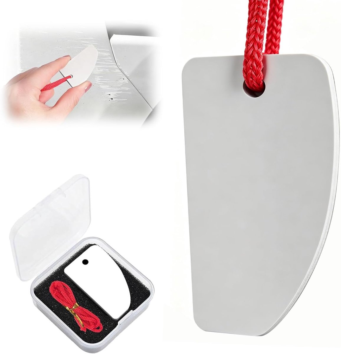 Lakschaaf van gehard staal, Paint Scraper Remover Tool voor het verwijderen van lakneuzen en lakovervallen, nauwkeurige lakschraper voor autolak en hout, trekmes voor lakwerkzaamheden