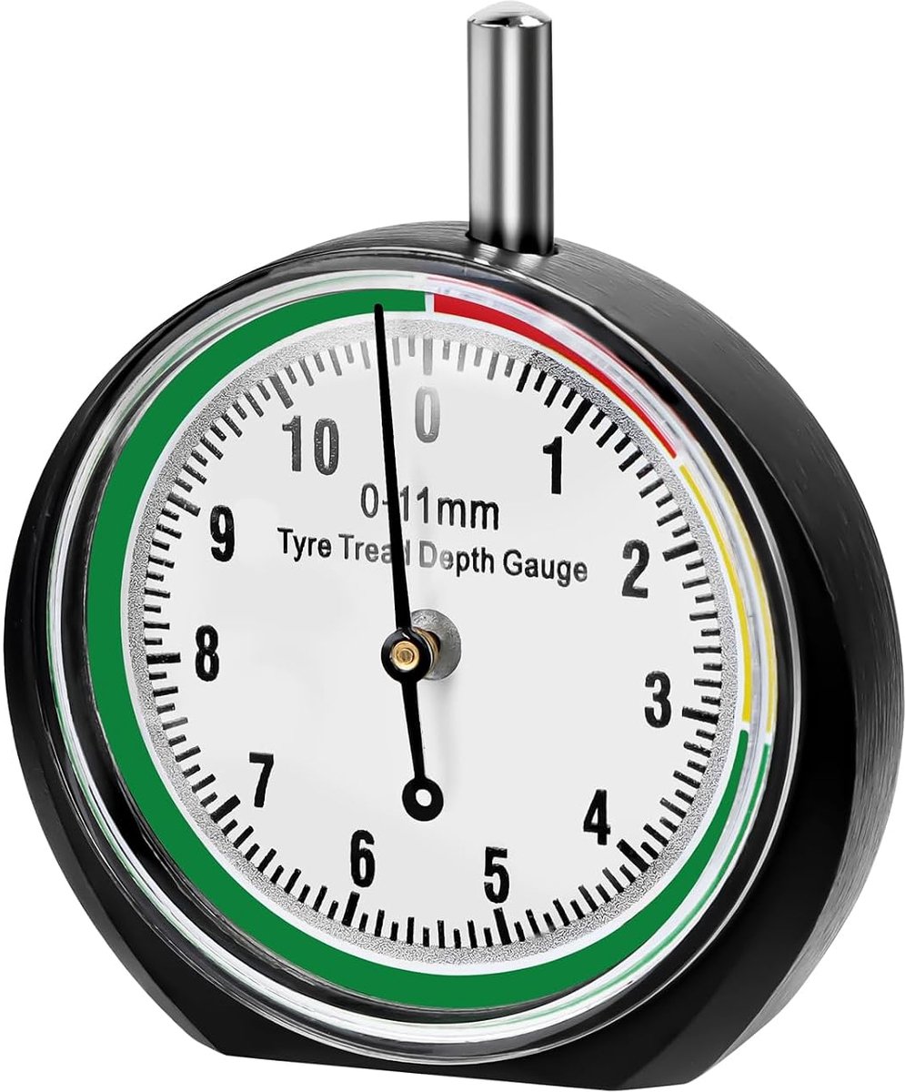 Bandprofielmeter, bandendieptemeter in mm wijzerplaat, intelligente profieldieptemeter met kleurcode voor motorfiets, auto, vrachtwagen, bus