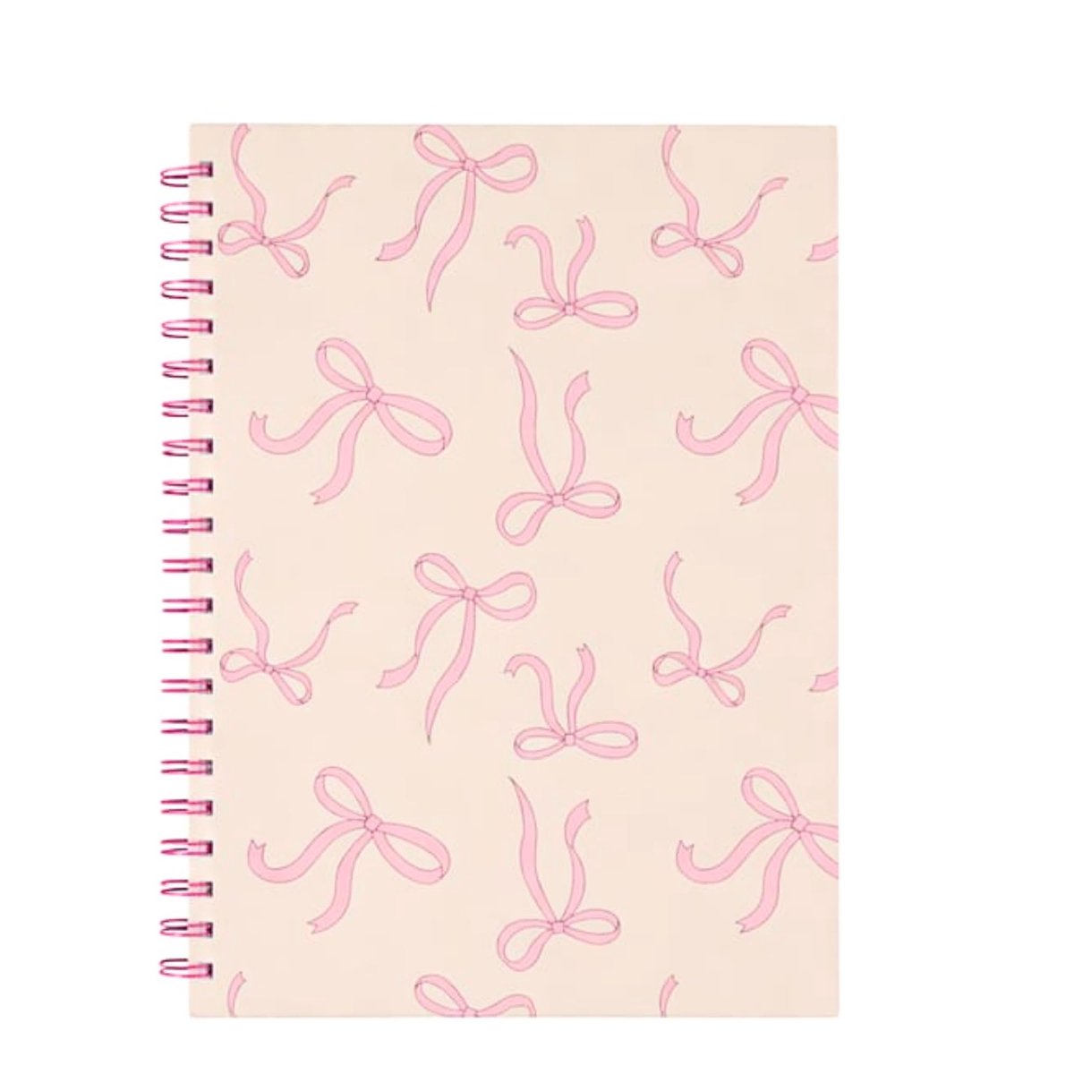 Omgoods - Roze Boog Print Spiraal Notitieboek A4 - Voor School en Werk